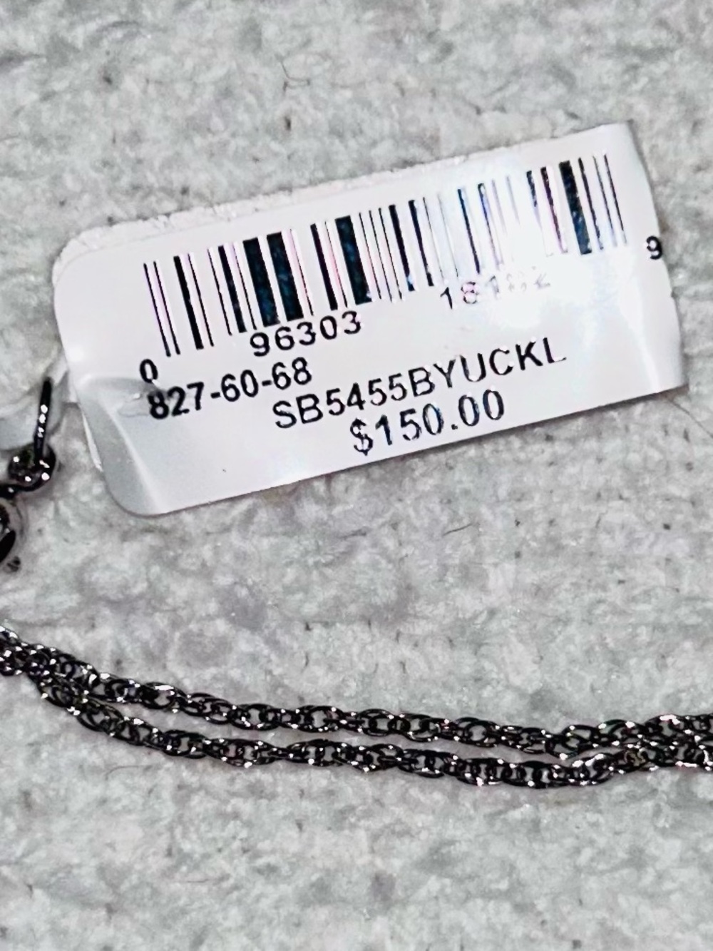 New in gift box purple Swarvoski crystal pendant necklace sterling silver 18" - Picture 4 of 7